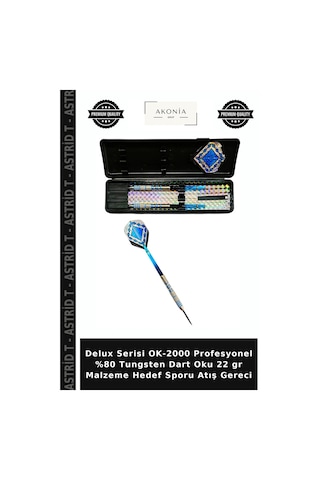 Delux Serisi Ok-2000 Profesyonel %80 Tungsten Dart Oku 22 Gr Malzeme Hedef Sporu Atış Gereci