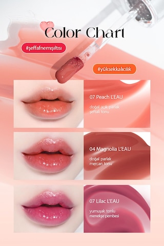 Bbia Özel Tasarım Ödüllü Kalıcı Tint Ruj BBIA L’eau Tint 07 Peach