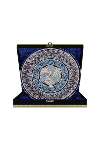 E38 El İşçiliği Çini Tabak 25 Cm - 6676
