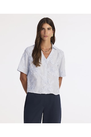 Yargıcı Kısa Kollu Gömlek 25kkgm6010x 010 Mavi