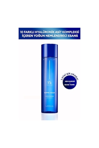 Missha Hyalüronik Asit Kompleksi İçeren Yoğun Nemlendirici Esans Super Aqua Ultra Hyalron Essence 200 ML