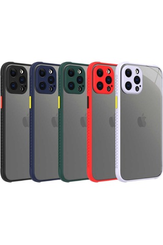 Apple Uyumlu iPhone 12 Pro Max Kılıf Zore Kaff Kapak-Siyah