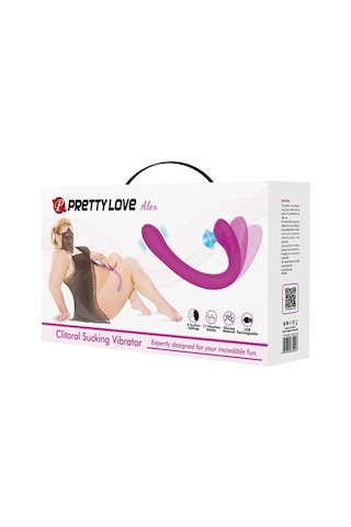 Lilitu Shop Pretty Love USB Şarjlı 4 Emiş ve 12 Titreşim Fonksiyonlu Teknolojik Vibratör - Alex