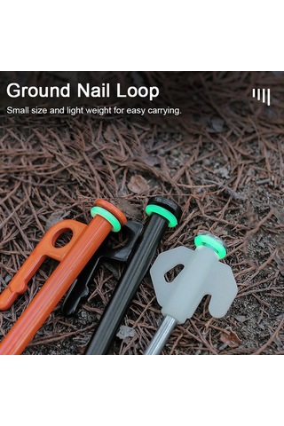 Dofolink Kamp Topu Işıklı Silikon Çemberi - 10 Adet Uyarı Ve İşaretleme Aleti, Dış Mekan Erişimoriesi Aksesuarı Çok Renkli