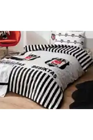 Taraftar Lisanslı Nevresim Seti Tek Kişilik 160x220 Cm Bjk
