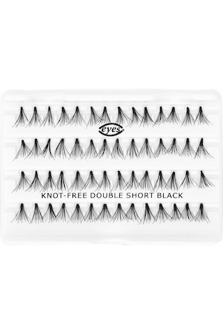 Eyes Tekli Kirpik Topuzsuz Gür Short Siyah-31