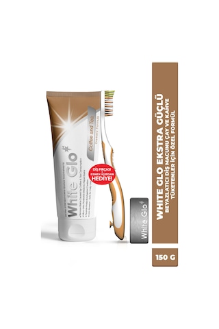 White Glo Çay & Kahve Tüketenlere Özel Beyazlatıcı Diş Macunu 150 G + Diş Fırçası