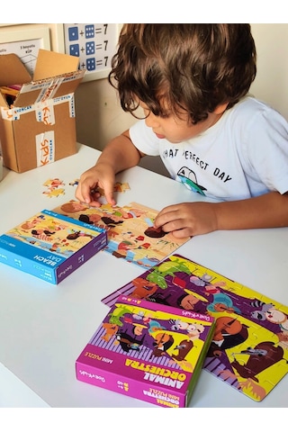 Doerkids Çocuklar Kumsalda Mini Puzzle 40 Parça