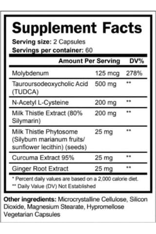 Skull Labs Liver Tudca Milk Thistle Protection 120 Capsül