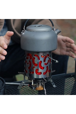 Ise Mount Açık Taşınabilir Kamp Piknik Sıcak Tutmak Sobalar Kapak Gümüş