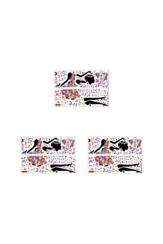 1/3/5 Yaratıcı Duvar Çıkartmaları 3'lü Set İle Odanızın Görünümünü Anında Değiştirin Diğer