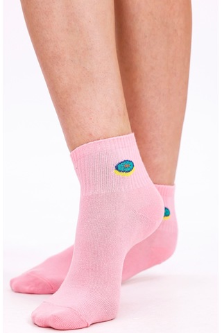 Desing Socks Premium Pamuklu Yumuşak Ve Kokulu 6'lı Meyve Desenli Bilek Kadın Çorap Seti - Nefes Alan Yapı Çok Renkli