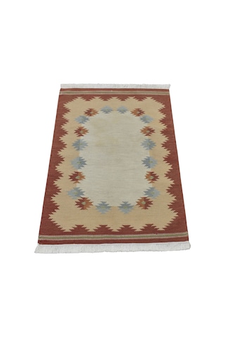 Kilim Antik El Dokuma Modern Benzersiz Pastel Yün Kilimi 0154 - Vintage - Çok Renkli