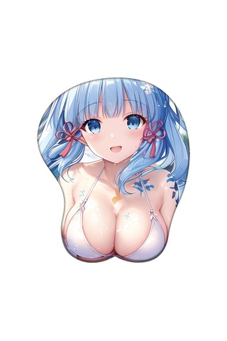Genshin Darbe 3d Silikon Mousepad Raiden Shogun Yae Miko Kokomi Bilek Desteği Mouse Pad Anime Oyunu Seksi Bilek Dinlenme Fare Mat Mavi