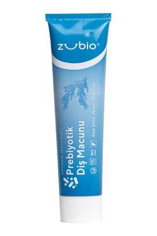 Zubio Organik Sertifikalı Prebiyotik Diş Macunu 75 G