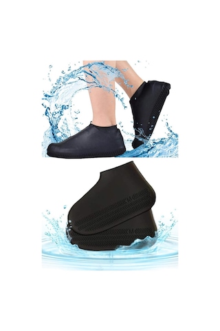 Trendpoint Silikon Yağmur Koruyucu Ayakkabı Kılıfı Kaymaz Su Kir