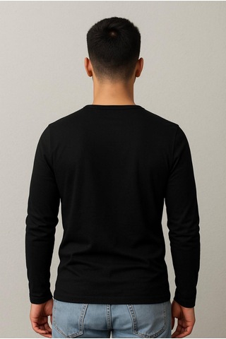 Axxel Erkek Uzun Kollu T-shirt-d240 Siyah