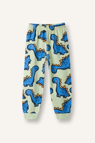 Defacto Erkek Bebek Pijama Takımı Dinozor Desenli Uzun Kollu Üst Uzun Alt G7131a526spgn158 Yeşil-gn158