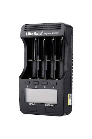 Yaozixa Liitokala Lii-500 Dörtlü Akıllı Şarj Cihazı - Otomatik Akü Algılama, Lcd Ekranlı, Li-ion/ni-mh Uyumlu