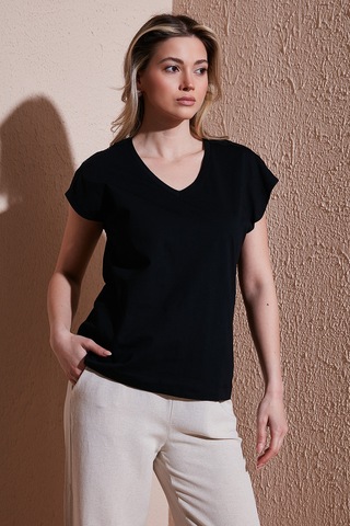 Fashion Friends Bayan Bluz 25y0540k1 Siyah Siyah