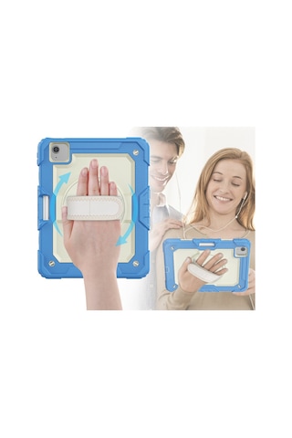 İpad Pro 11 2020 Kılıf Strap New Tablet Kapak - Mavi Diğer