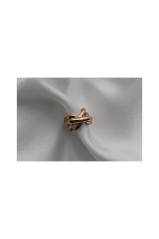 Vıp Çelik Çapraz Sarmal Model Earcuff / Kıkırdak Sıkıştırılabilir Küpe Pembe Pembe