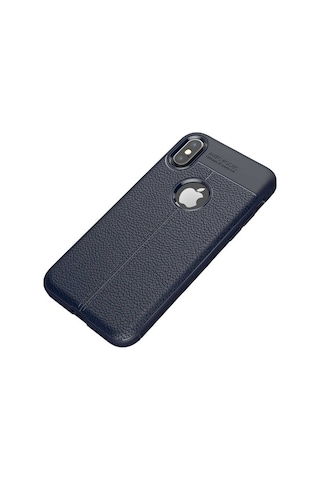 Apple Uyumlu iPhone XS Max Kilif Niss Deri Görünümlü Silikon Kapak 407900290