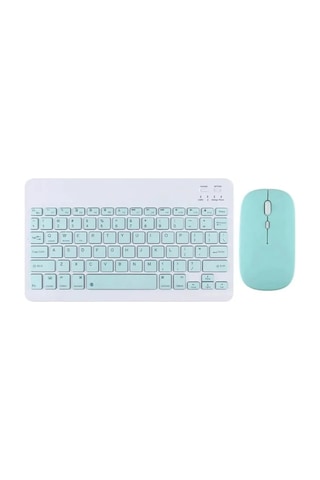 Kyb71 Kablosuz Türkçe Q Klavye Mouse Set - Açık Yeşil Diğer