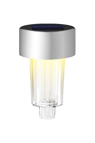 Pm-26961 Metal Gövdeli Dc 5v Gün Işığı Solar Balkon-havuz-bahçe Lambası 6'lı Paket