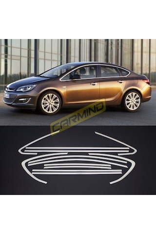 Opel Astra J Sedan Krom Cam Çerçevesi Set 2012-2020 12 Parça