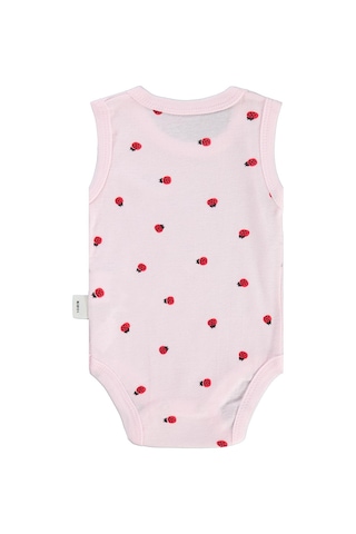 Civil Baby Uğur Böceği Empirme 0-48 Ay Çıtçıtlı Badi - Pembe