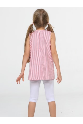 Kedi Dokuma Tunik + Tayt Takım-karışık Renk Gri