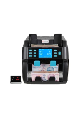 Baove GB9000 Pro Mix Çift Katlı Karışık Para Sayma Makinesi - Sahte  Para Yakalama - TL, Euro, Usd