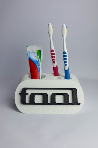 Tool - Dekoratif Diş Fırçalık Beyaz