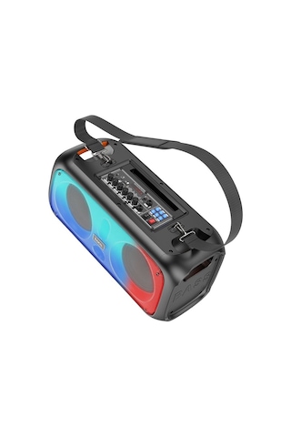 Hoco Bs54 Party Çift Mikrofonlu Bluetooth Rgb Kablosuz Hoparlör -