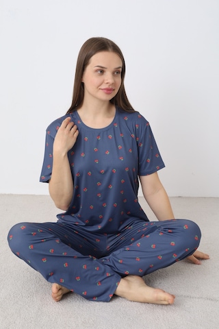 Elitol Bamboo Örme Desenli Kadın Pijama Takımı Desenli-9