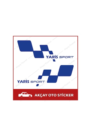 Toyota Yaris Sport Sticker Yaris Sticker (Sağ Sol Takım) Sticker