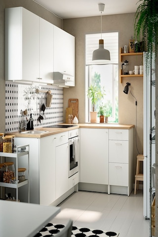 Ikea Beyaz Modern Mutfak Dolabı