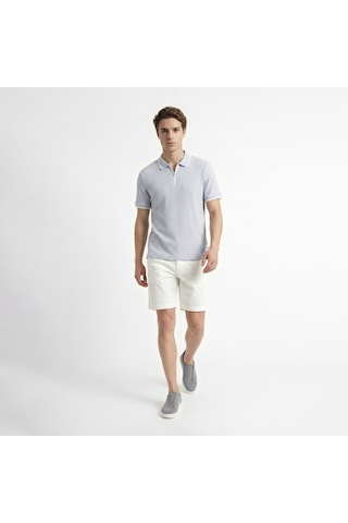 Nautica Erkek Mavi Regular Fit Polo Yaka T-shirt Düz K65345t Mavi