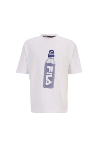 Beyaz Fila T-shirt Water Bottle Graphic Lu411114 Beyaz