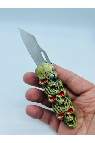 Kurukafa Desenli Metal Çakı-çakmak Pürmüzlü Rüzgar Çakmağı //14cm