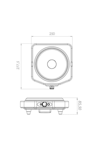 Kumtel KH-7011 Tekli Elektrikli Ocak Gri