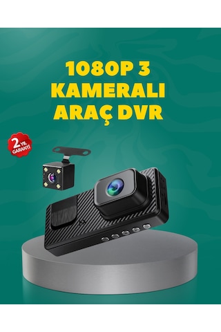 Full Hd 1080p Araç Kamerası Gece Görüşlü, Döngü Kayıt Ve Geri Görüş