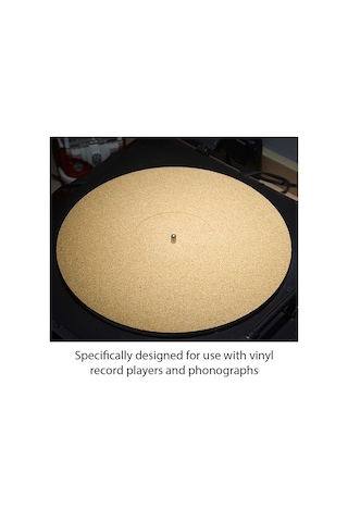 12 İnç Pikap Mantar Mat Plak Çalar Pedi Vinil Plak Çalarlar Fonograflar Anti-statik Gürültüyü Azaltır Şok Emici Ped