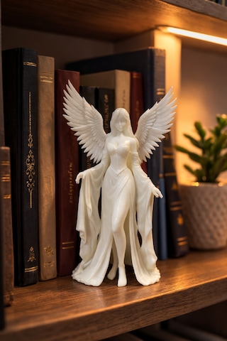 Dekoratif Melek Figürleri Çoklu Renk Varyantlı 19 Cm