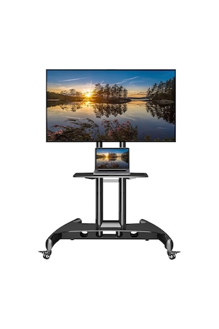 Nb North Bayou Ava1500-60-1p Düz Panel Ekranlar İçin 32-75 İnch Tuv Sertifikalı Tekerlekli Tv Standı