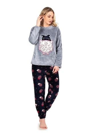 Jiber Kadın Welsoft Kışlık Pijama Takımı 3917 - 1 Adet 001