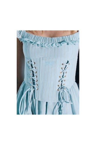 Sagaza Studio Ss6030 Korseli Mini Elbise Bebe Mavisi