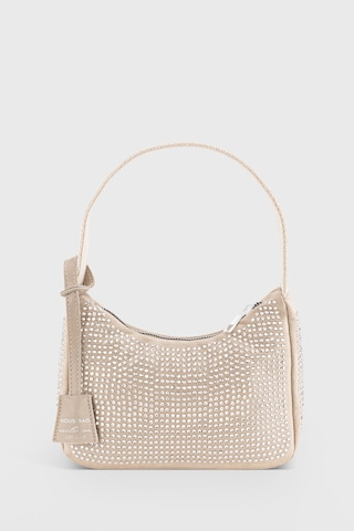 Housebags Kadın Bej Taşlı Omuz Çantası 222 Bej