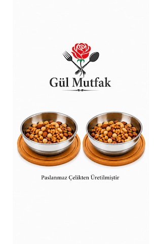 Dondurma Ve Çerez Kasesi Sunumluk Çok Amaçlı 10 Cm Paslanmaz Çelik 18/10 gri